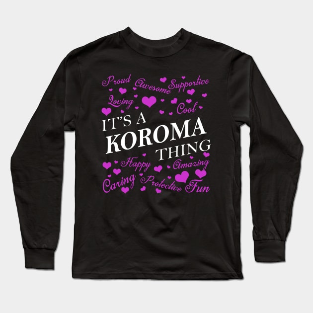 It's a KOROMA Thing Long Sleeve T-Shirt by YadiraKauffmannkq